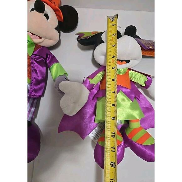 Mickey Mouse & Minnie Mouse Plush 16" Tall Each -Disney Parks 2024 Halloween Set - Picture 8 of 9